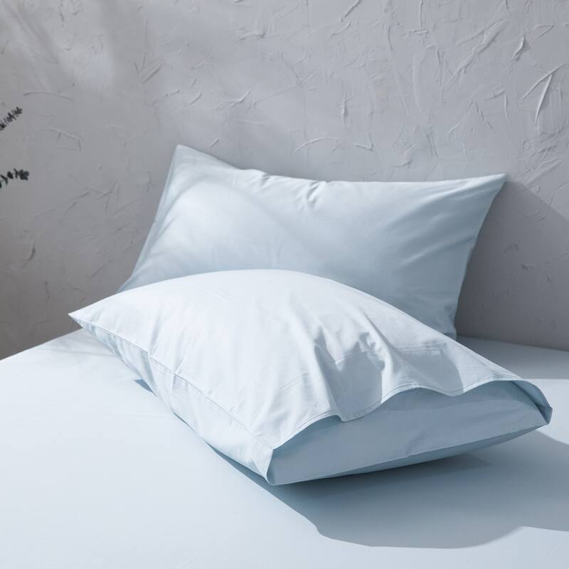 WHOLINENS Cotton Sateen Hotel Collection 400 TC Sheet Set, 17" Pocket