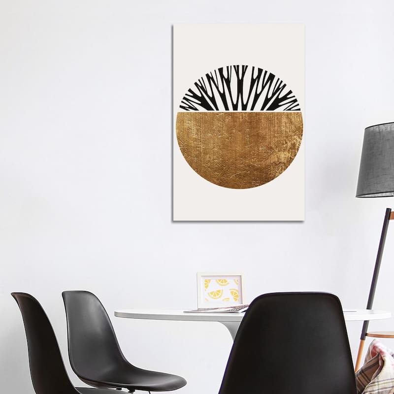 iCanvas "Abstractika - Gold" by Kubistika Canvas Print - 40x26x1.5