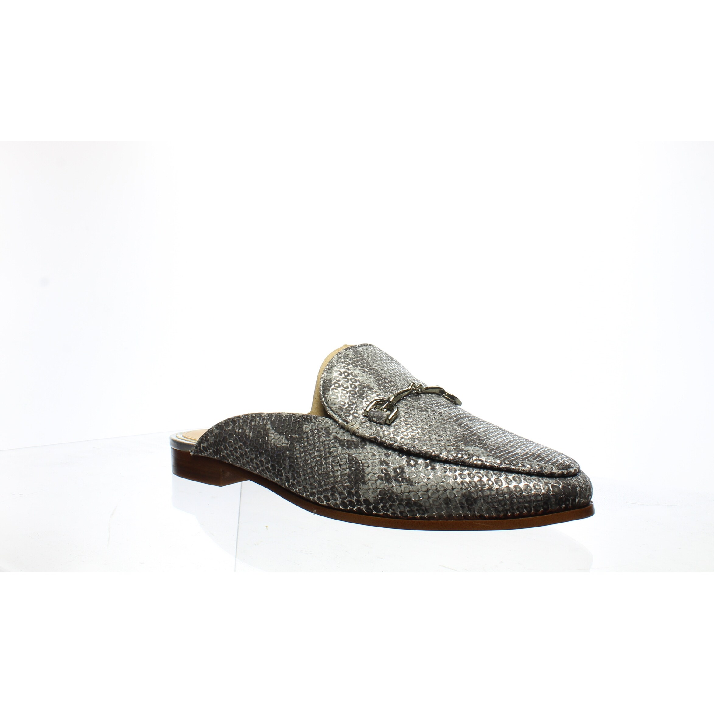womens silver mules