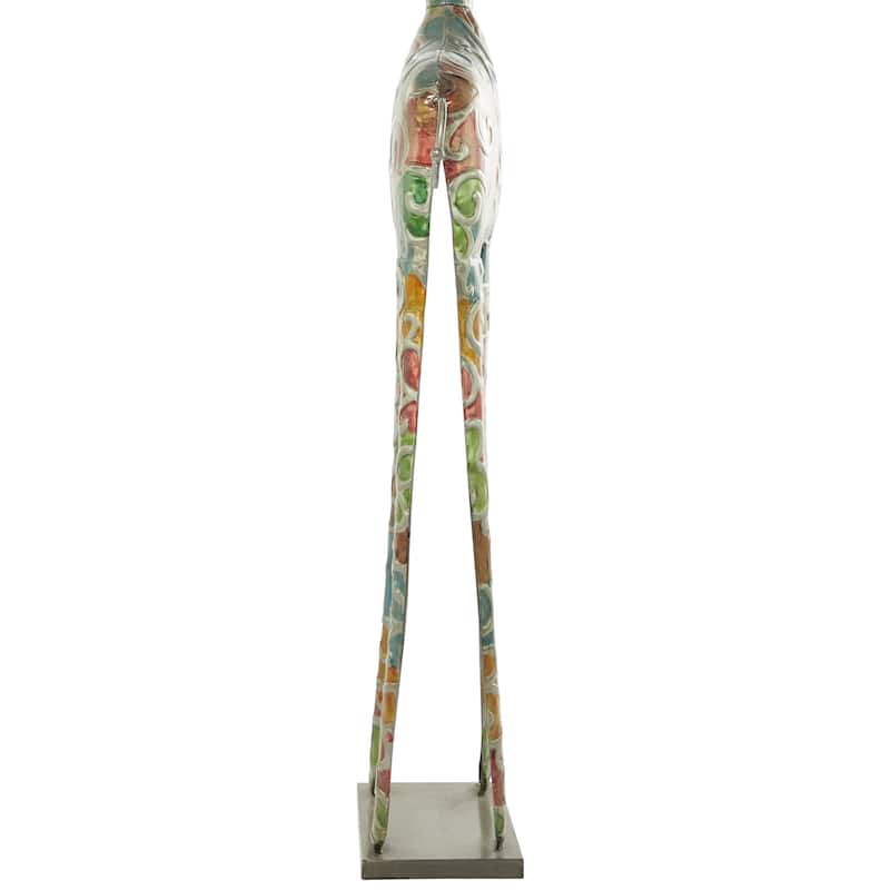 Vibrant Handmade Safari Animal Sculpture Collection - Wood or Metal Elephant & Giraffe for Indoor & Outdoor Decor