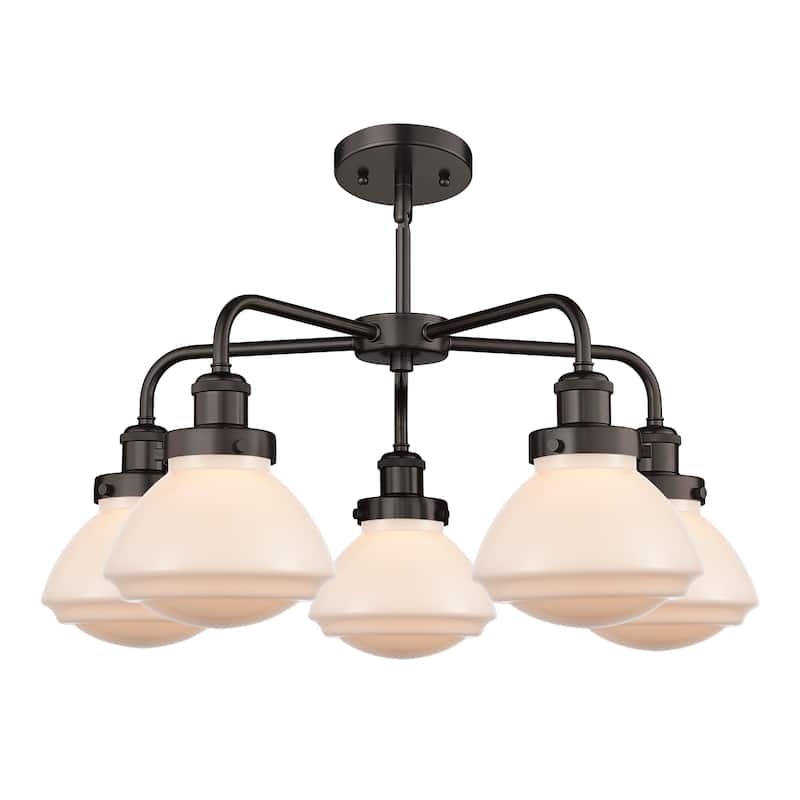 Innovations Lighting Olean - 5 Light 25" Stem Hung Chandelier