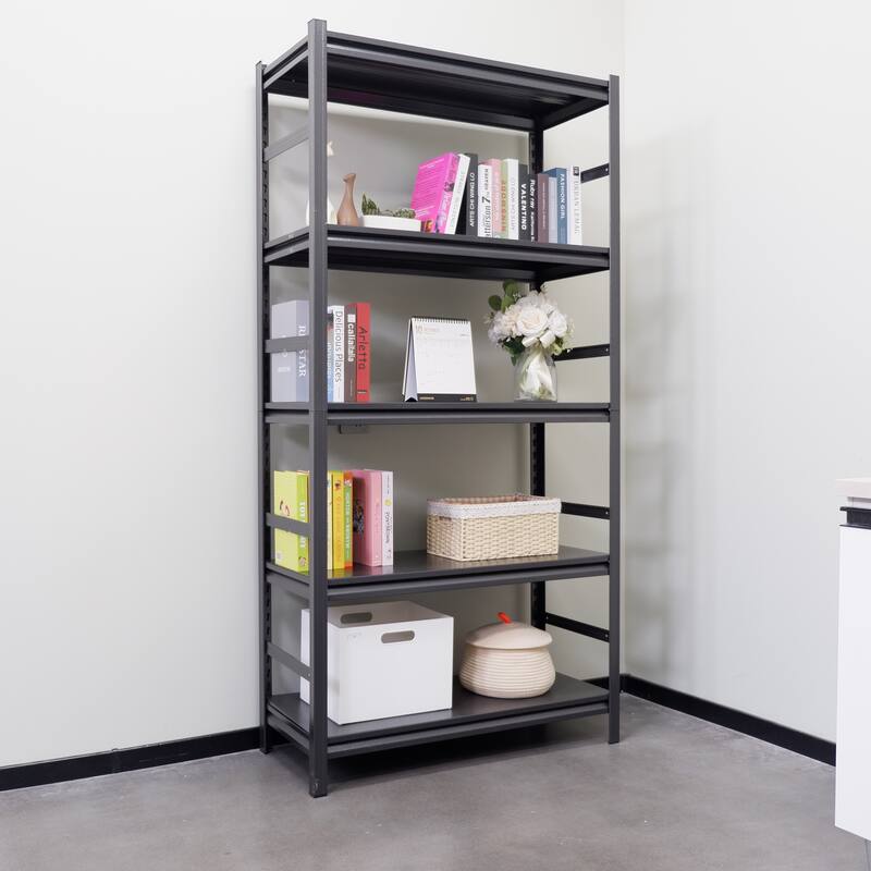 Storage Shelves 5 Tier Heavy Duty Metal Shelving Unit Adjustable Shelving Units and Storage Rack Kitchen Garage Shelf