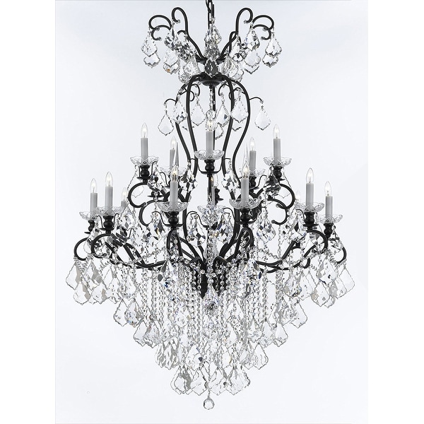Wrought Iron Crystal Chandelier Lighting Free Today Wrought Iron Crystal Chandelier Lighting