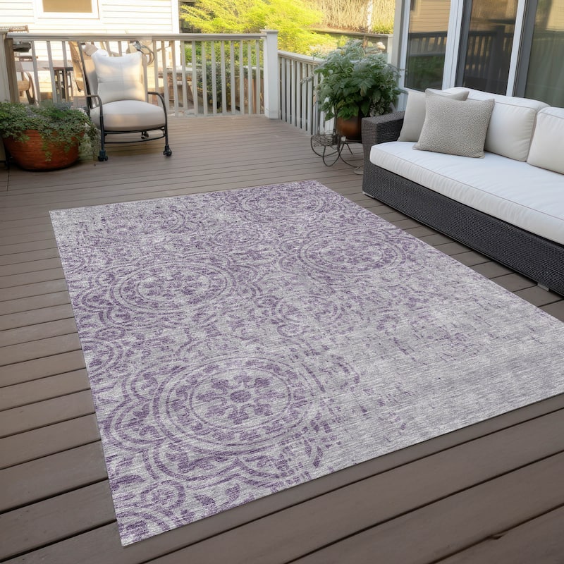 Machine Washable Indoor/ Outdoor Chantille Vintage Suzani Rug