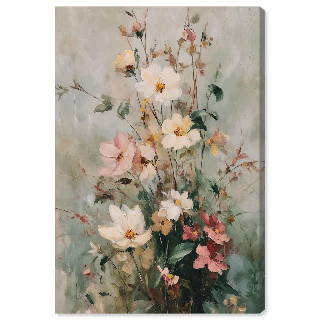 Vintage White Whispers Canvas by Art Remedy, Gallery Wrapped
