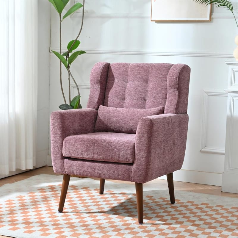 Modern Accent Chair Upholstered Foam Filled Living Room Chairs Comfy Reading Chair