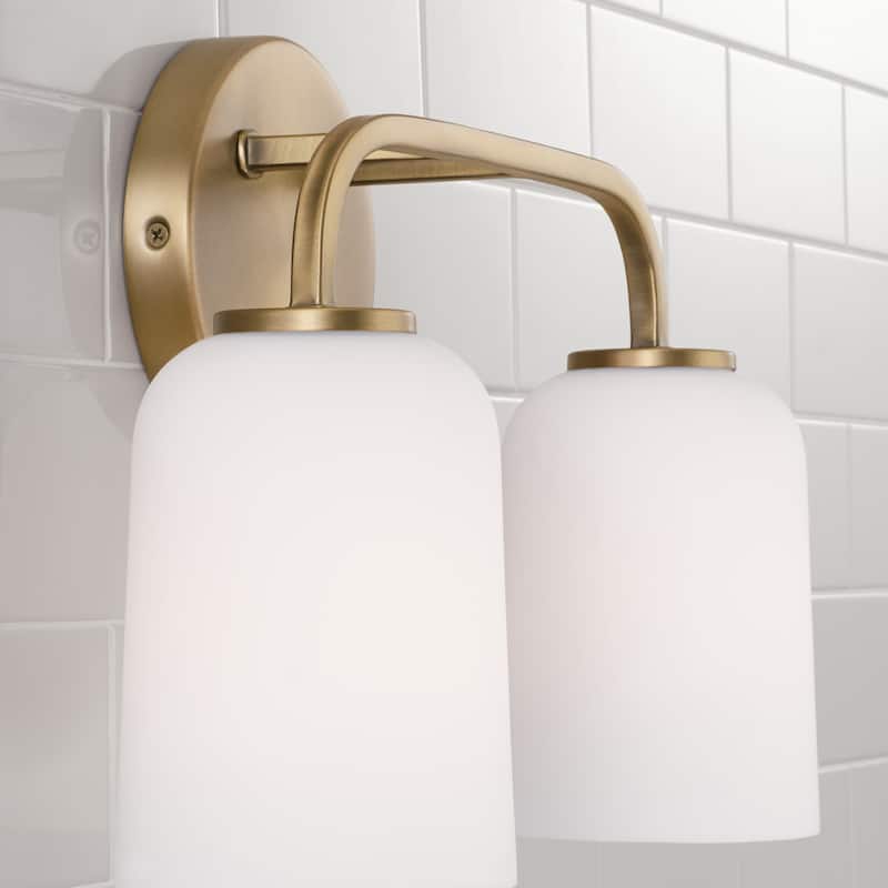Lawson 2-light Bath/ Vanity Fixture w/ Soft White Glass