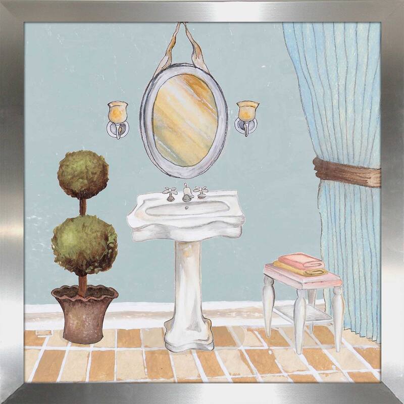 "Pastel Bath II (Square)" Print on Acrylic