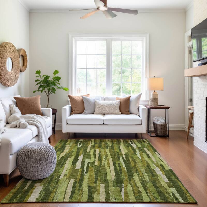 Premium Washable Super Soft Global Stripes Mayfield Rug