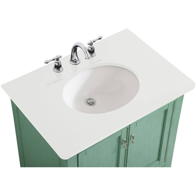Elegant Lighting VF12330-VW Otto 30" Free Standing Single Basin Vanity