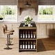 preview thumbnail 5 of 5, 55 Inches Farmhouse Kitchen Island with Storage for Kitchen, Dining Room
