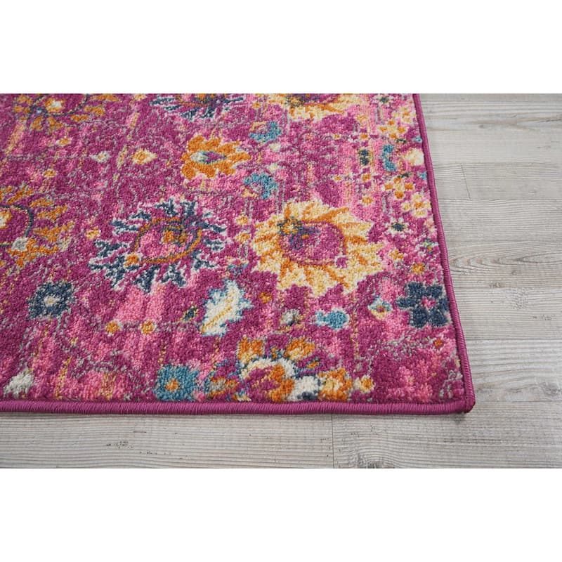 Nourison Passion Boho French Country Floral Area Rug.