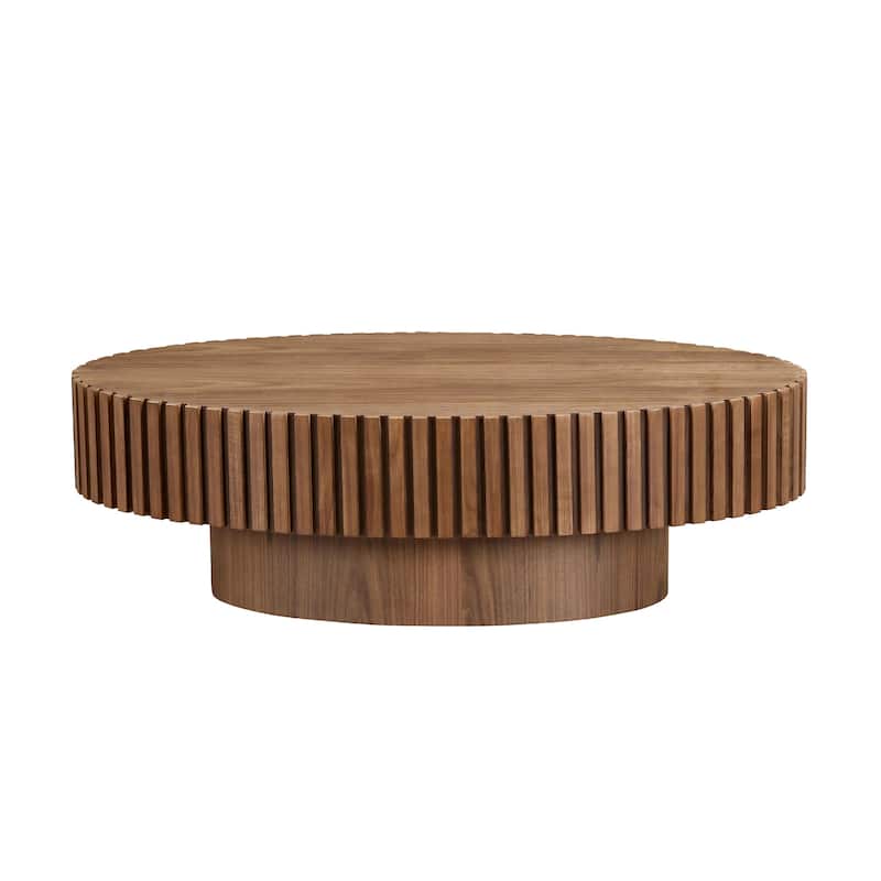 Modern Handcraft Drum Coffee Table