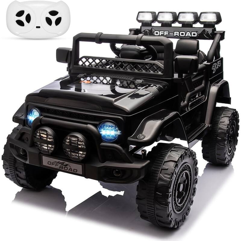 12V Kids Ride on Truck, Ride on Jeep Car with Remote Control