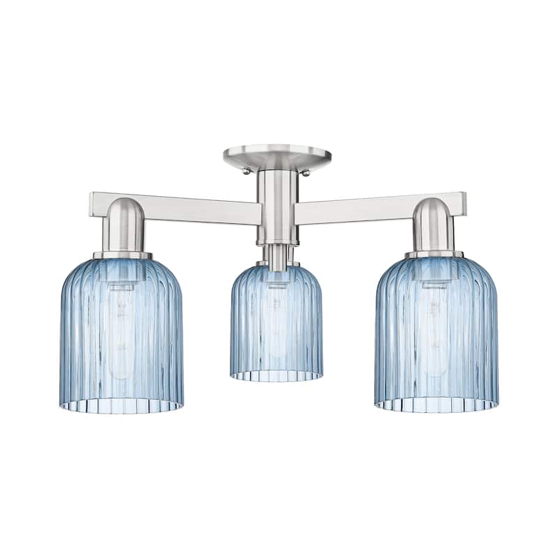 Innovations Lighting Downtown Urban - Bridal Veil - 3 Light 23" Semi-Flush Mount Light