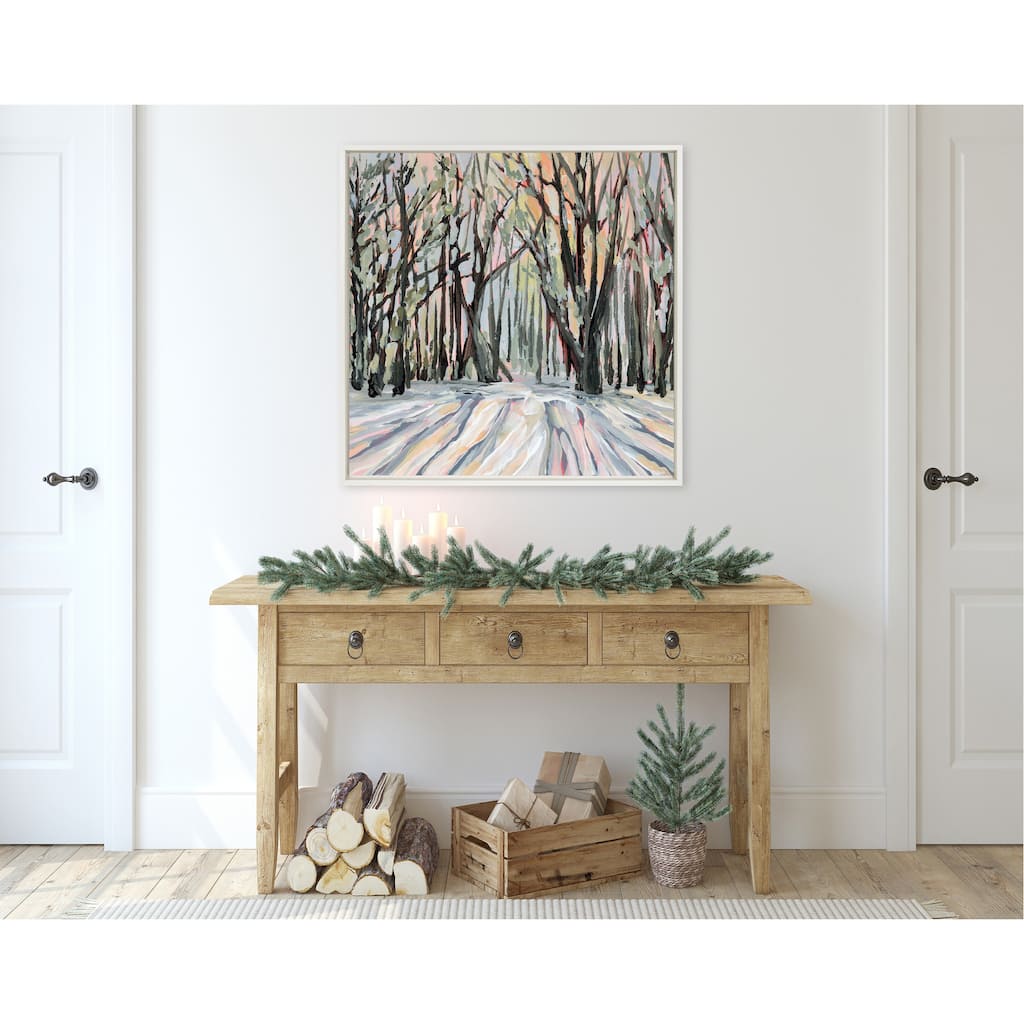 Kate and Laurel Sylvie Vermont Framed Canvas by Emily Kenney