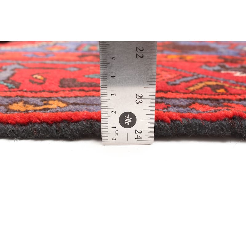 ECARPETGALLERY Hand-knotted Andelz Red Wool Rug - 4'9 x 7'5