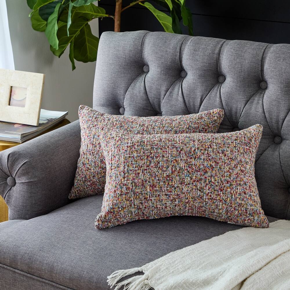 Sorra Home Indoor Knife Edge Pillow Set of 2