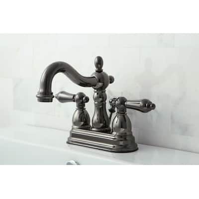 Kingston Brass Water Onyx 4 in. Centerset Bathroom Faucet