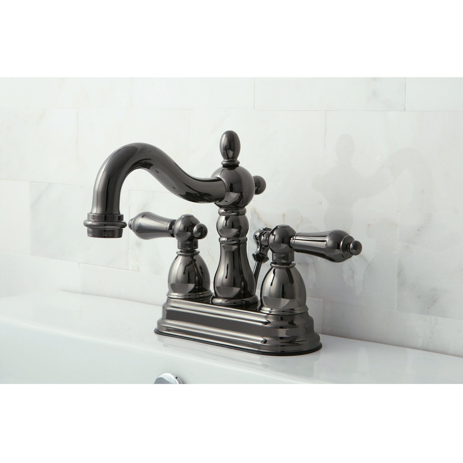 Kingston Brass Water Onyx 4 in. Centerset Bathroom Faucet