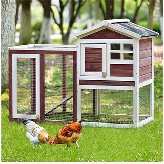 ⚡️NEW HOT 2021 📣 80 in Outdoor Wooden Chicken Coop M