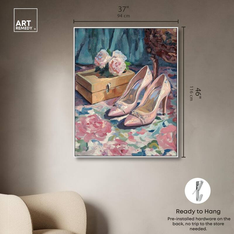 Shoes and the Roses Canvas by Art Remedy