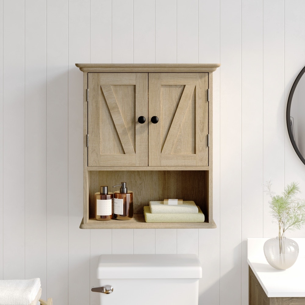 Farmhouse bathroom wall cabinet 2025