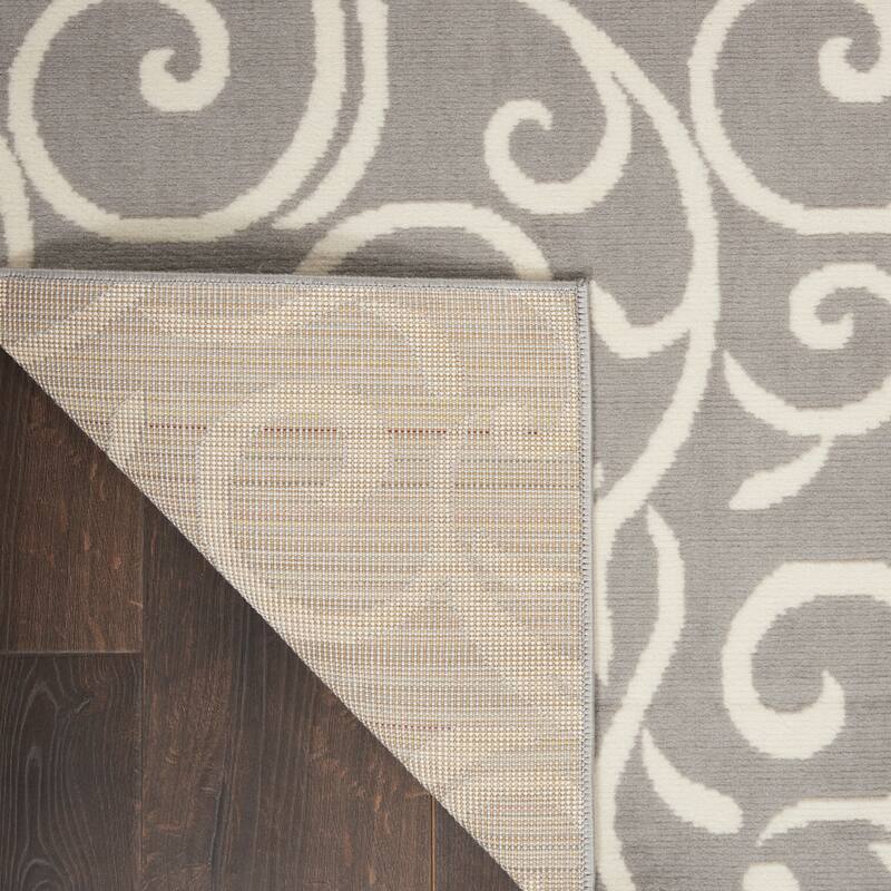 Nourison Grafix Farmhouse Country Scroll Transitional Area Rug
