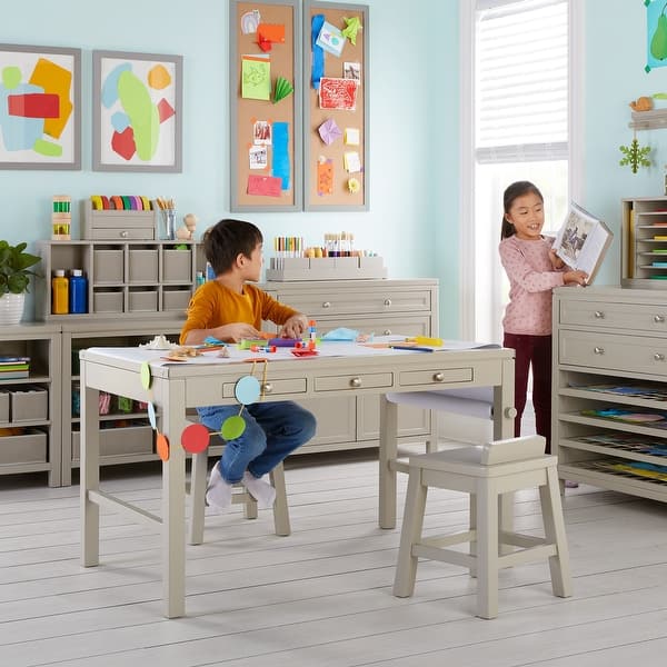 Craft Table With Storage Kids' Furniture Martha Stewart Crafting