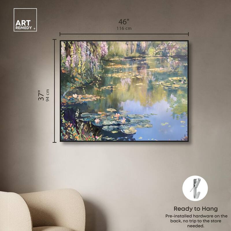 Lily Lagoon I Canvas by Art Remedy