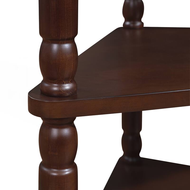 33.8 Inch Small Triangle Corner Table