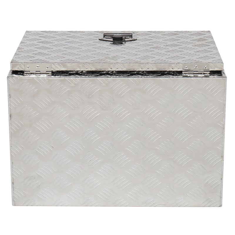 24" Aluminum Under Body Toolbox 5 Bar Tread Silver
