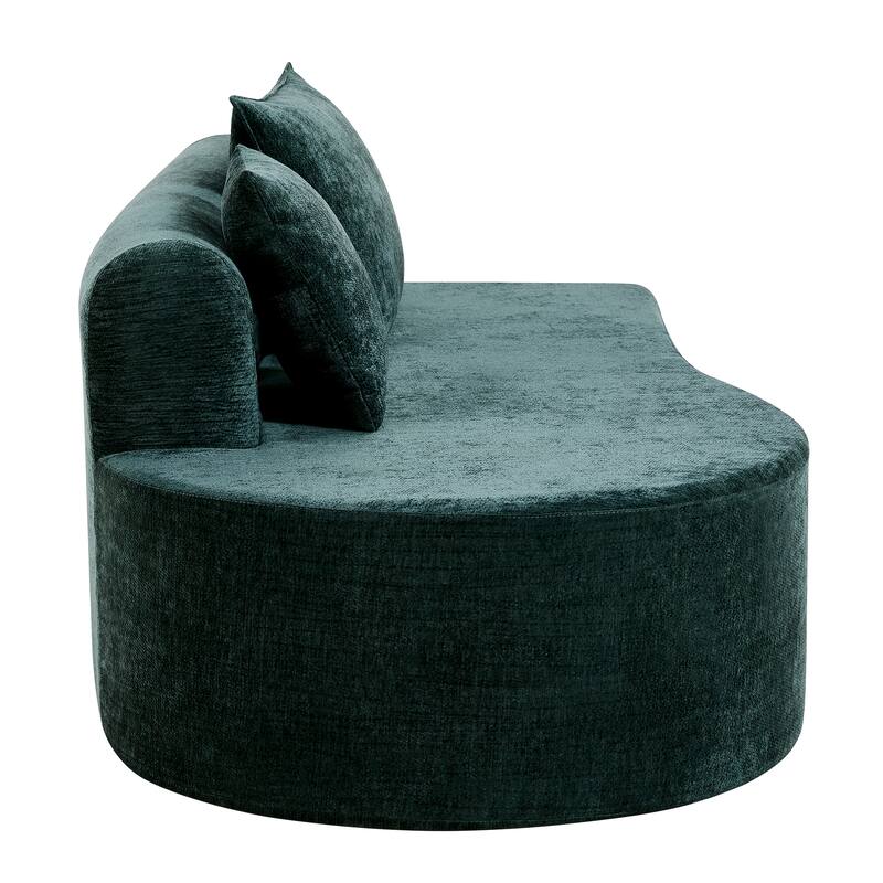 Christopher Knight Home - Curved Modular 138.6" Upholstered Sectional Sofa