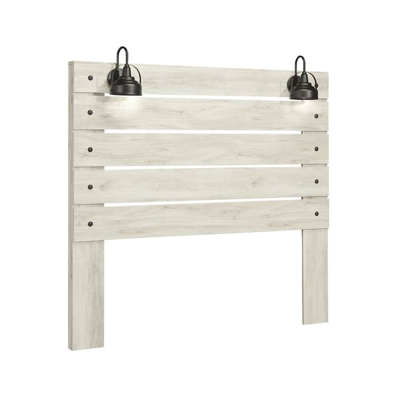 Cambeck Whitewash Panel Headboard (Headboard Only) - 63.94" W x 3.74" D x 60.59" H