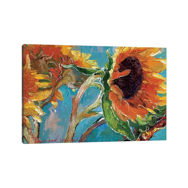 iCanvas "Sunflowers V" by Richard Wallich Canvas Print