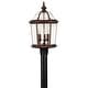 preview thumbnail 2 of 0, Hinkley Lighting Augusta 3 Light 23.25" Tall Post Light with Clear