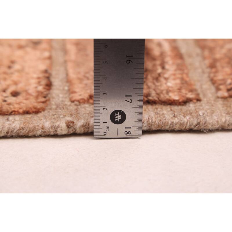 ECARPETGALLERY Hand-knotted Tangier Brown Wool Rug - 8'2 x 9'9