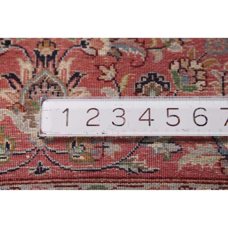 Vegetable Dye Floral Kashan Chinese Area Rug Hand-Knotted Wool Carpet - 6'0"x 9'2"