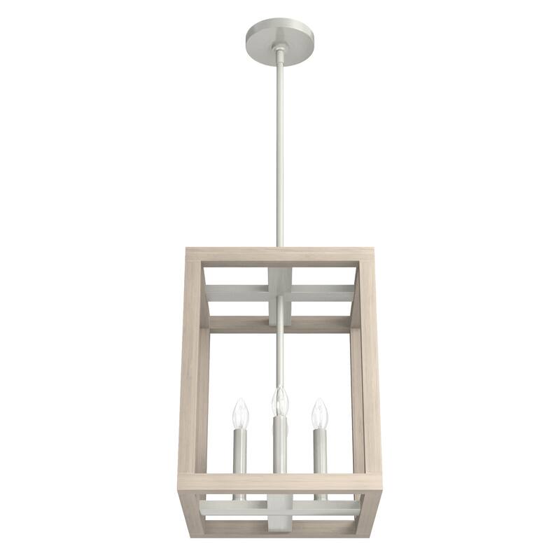 Hunter Squire Manor 12" 4-Light Pendant - Island, Dining Room, Entry - Modern Farmhouse, Transitional, Candle, Caged