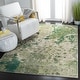 preview thumbnail 2 of 24, SAFAVIEH Madison Serbana Modern Abstract Rug 10' x 14' - Green/Ivory
