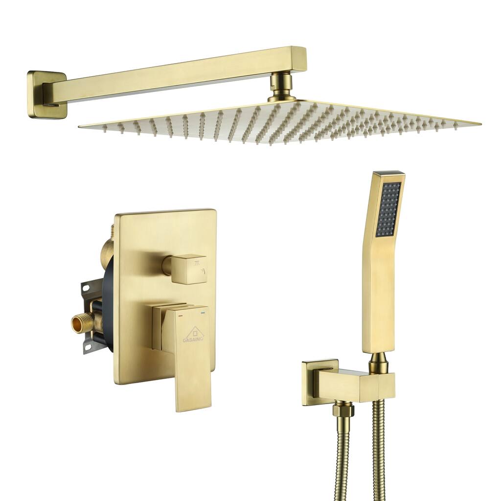 CASAINC 2-Function 12-In Wall Mounted Shower System