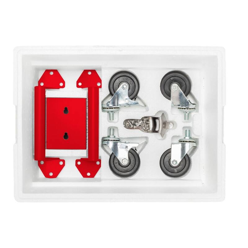 Ice Chest Cooler Cart Red