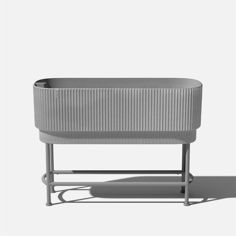 Veradek Demi Series Raised Garden Bed Planter 42" Planter - 42 inch - Grey