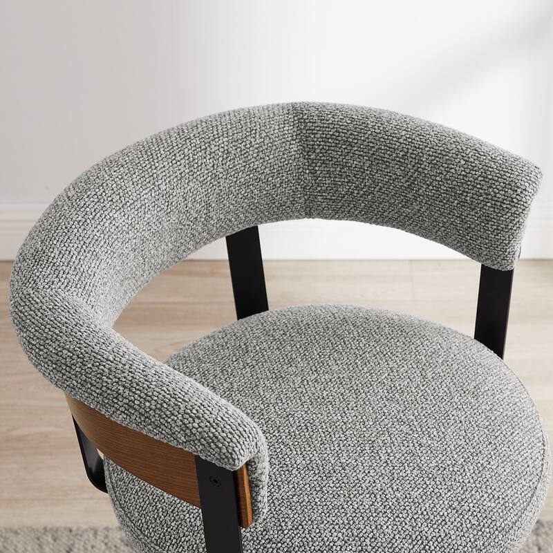 Art Leon Swivel Bar Stool Counter Height Chair with Wood Frame(set of 2)