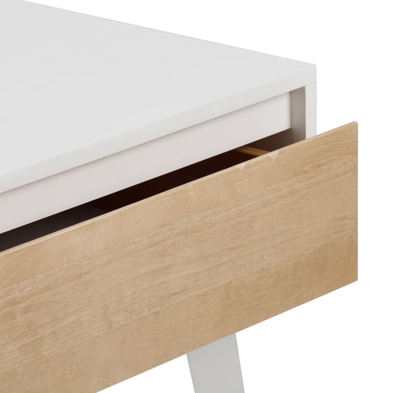 Max and Lily Scandinavian 1 -Drawer Nightstand - Set of 2