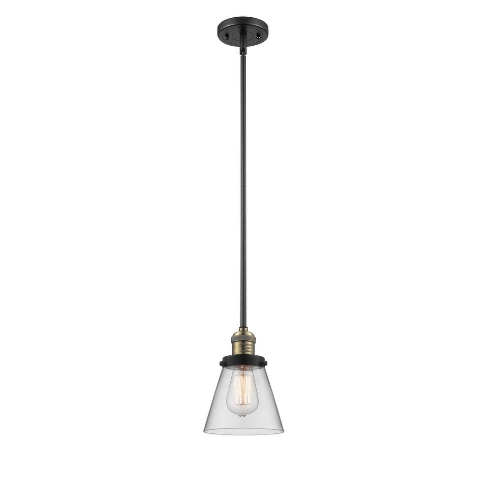 Innovations Lighting Franklin Restoration Cone - 1 Light 6" Stem Hung Mini Pendant