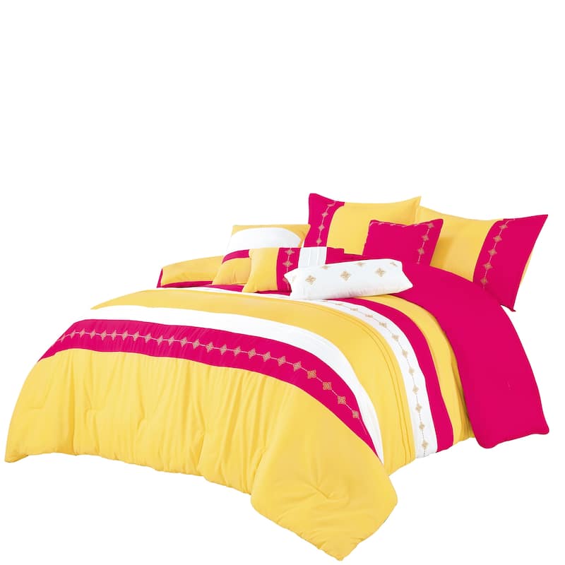 Uadjit Luxury 7 Piece Comforter set