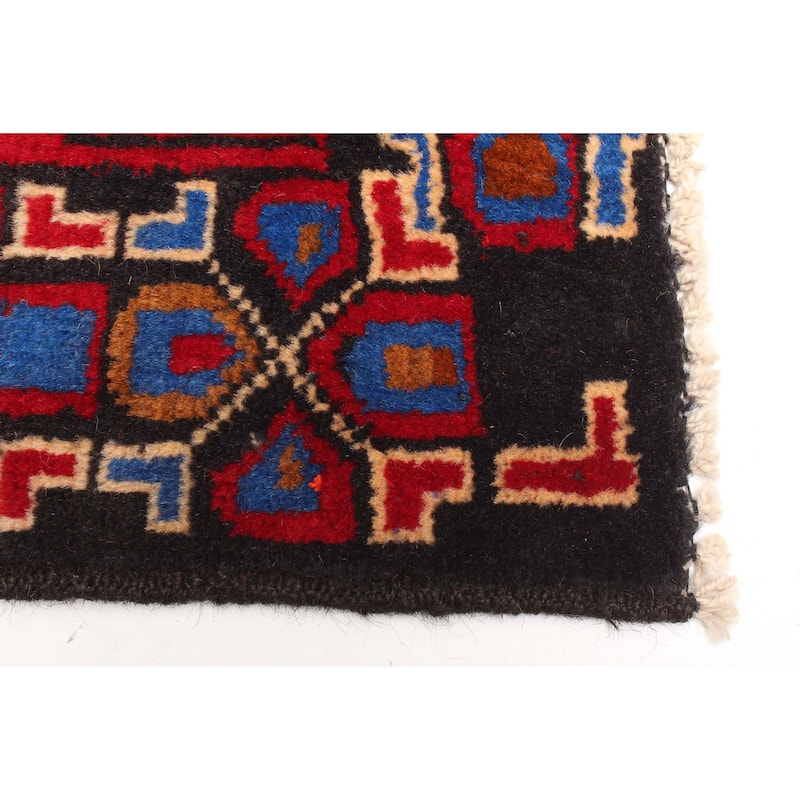 ECARPETGALLERY Hand-knotted Teimani Red Wool Rug - 2'8 x 4'6