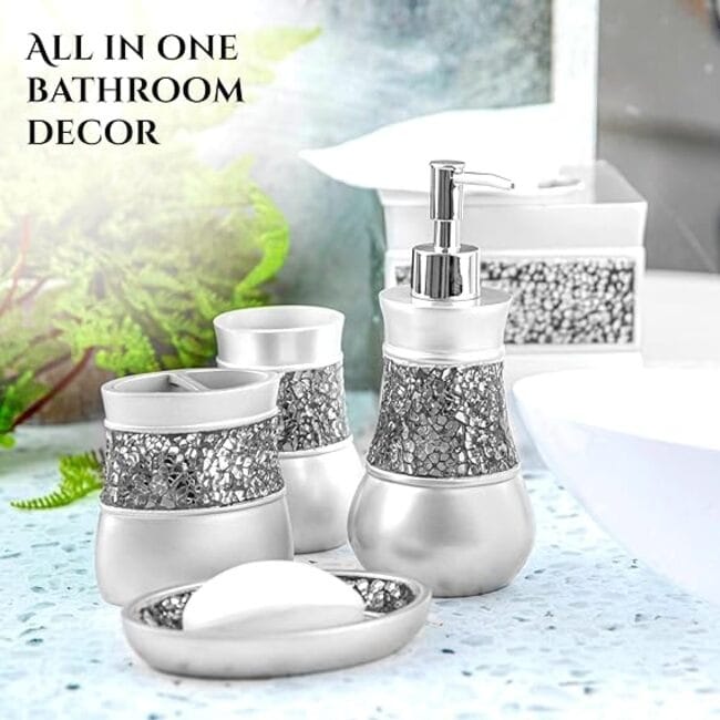 Super Cool Creations - Set Di 6 Specchi Decorativi Extra Splash Per Bagno - Grandi, In Acrilico Infrangibile 3mm - 3