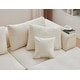 preview thumbnail 6 of 6, 140" U-Shaped Modular Sectional Sofa, 6-Seater Oversized Chenille Couch with Double Chaise, Ottoman & Pillows